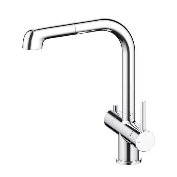 Смеситель для кухни Timo Saona 2346/00FL с выдвижной лейкой хром 2346/00FL