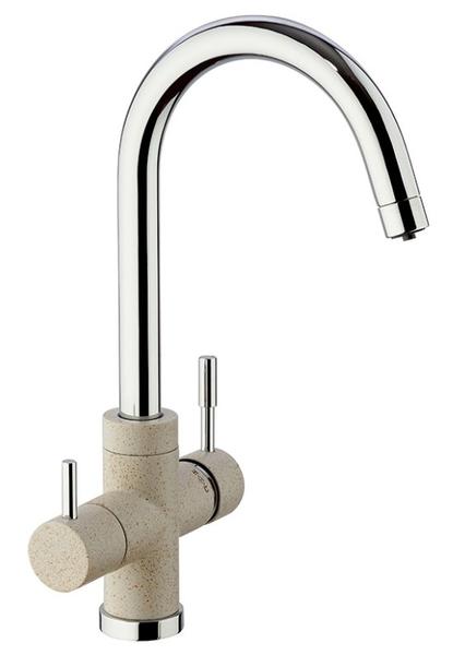 Смеситель для кухни Paini Cox 7894643CR3V11L2KM с подводом для фильтра granite avena