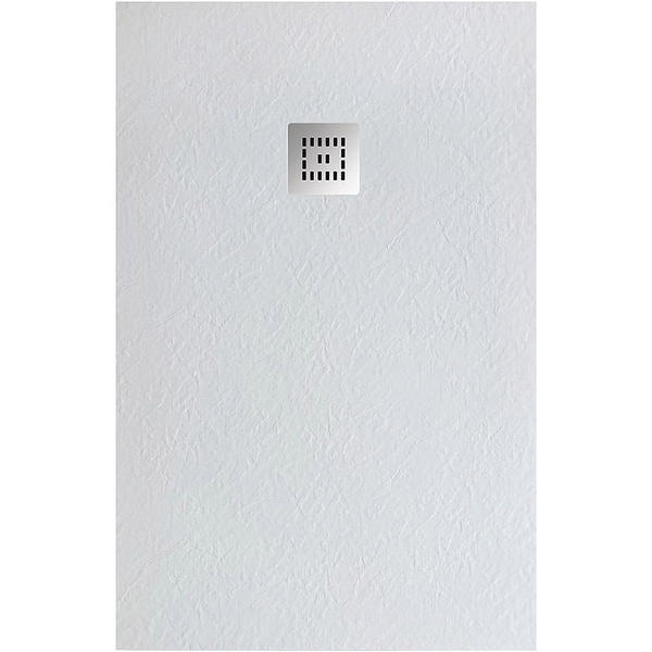 Душевой поддон из искусственного камня BelBagno Uno 100x80 TRAY-MR-UNO-AH-100/80-35-W-CR Белый