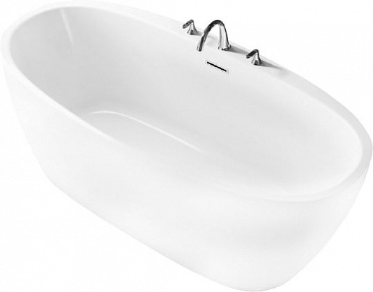 Акриловая ванна BelBagno отдельностоящая, белая BB404-1700-800