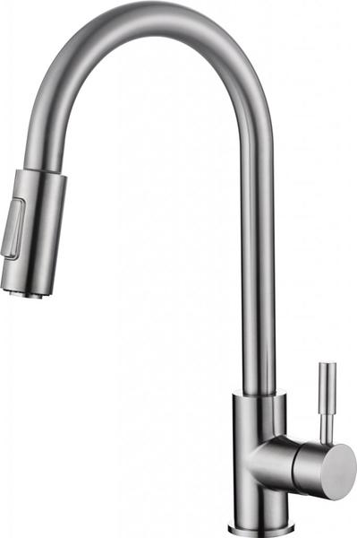 Смеситель для кухни двухрежимный, сатин Nova BelBagno BB-LAM31A-IN