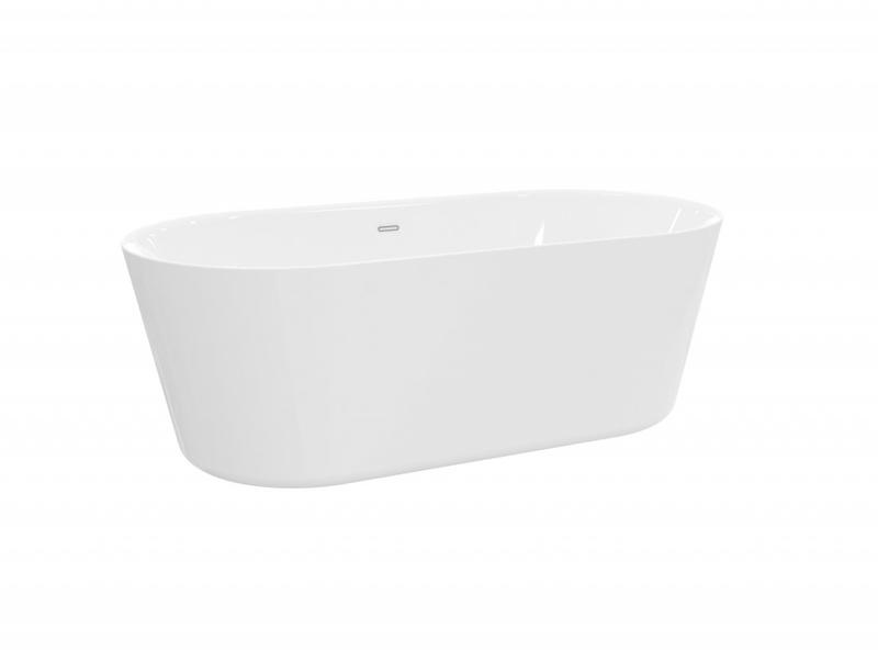 Акриловая ванна BelBagno отдельностоящая, белая 158x74 BB306-1585