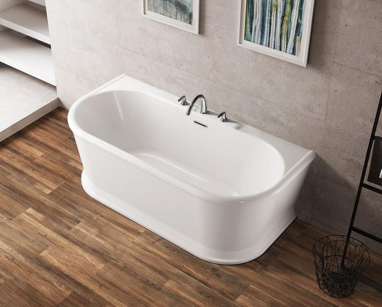 Акриловая ванна BelBagno пристенная, белая BB408-1700-800