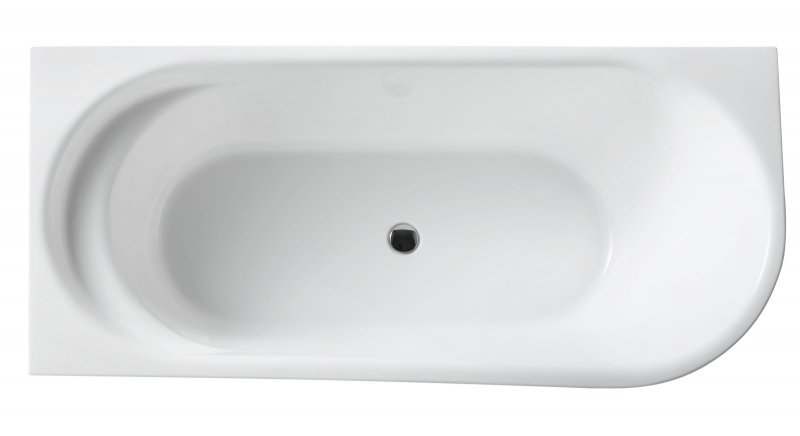 Акриловая ванна BelBagno угловая, левосторонняя, белая BB410-1500-780-L
