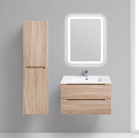 Шкаф BelBagno подвесной левосторонний 150x40см Rovere Bianco ETNA-1500-2A-SC-WO-P-L
