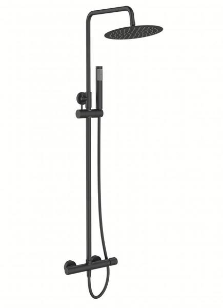 Душевая стойка BelBagno Uno чёрный матовый UNO-DOCM-NERO