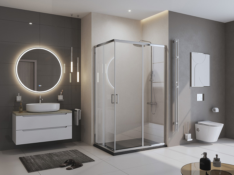 Душевой поддон из искусственного камня BelBagno Uno 120x80 TRAY-MR-UNO-AH-120/80-35-NERO-CR Черный матовый — изображение 6