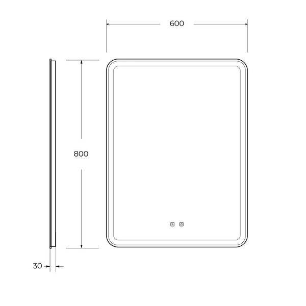 Зеркало BelBagno SPC-MAR-600-800-LED-TCH-SND — изображение 5