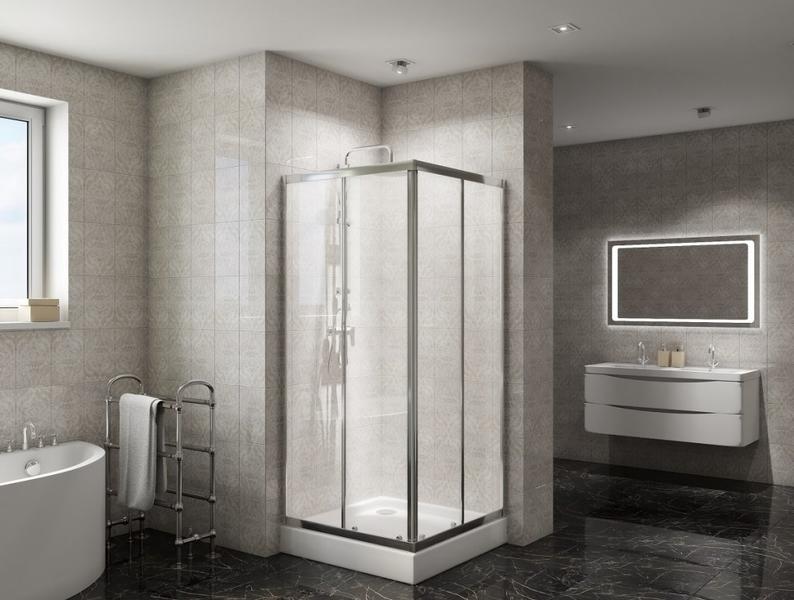 Душевой уголок BelBagno DUE 90x90см хром DUE-A-2-90-C-Cr — изображение 3