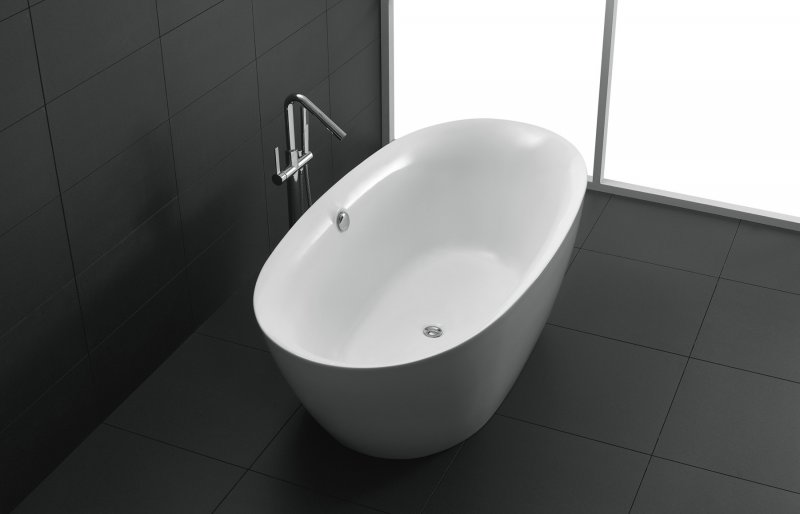 Акриловая ванна BelBagno отдельностоящая, белая BB68-1800 — изображение 3