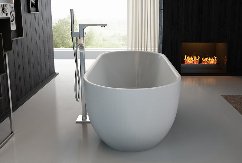 Акриловая ванна BelBagno отдельностоящая, белая BB70-1500-800 — изображение 3