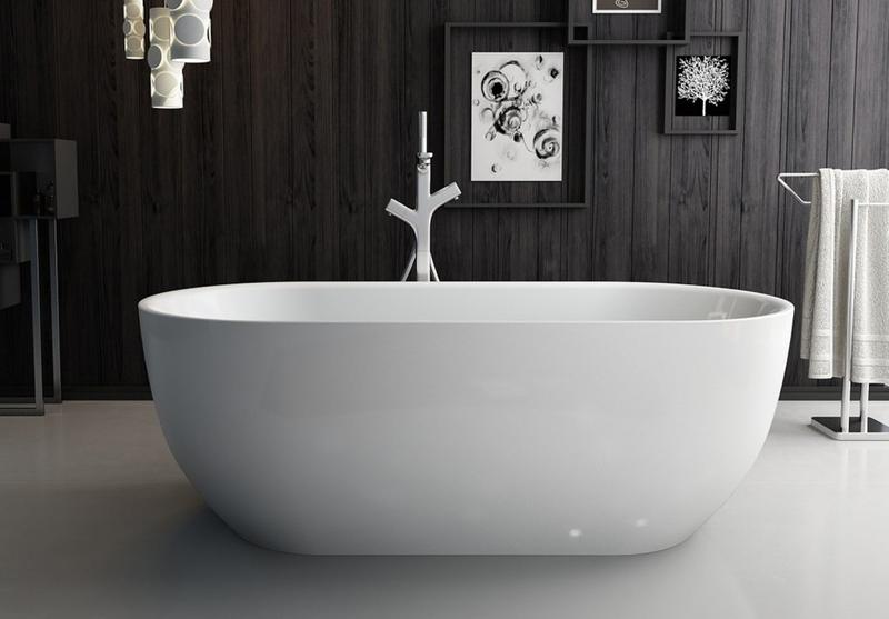 Акриловая ванна BelBagno отдельностоящая, белая BB70-1700-800 — изображение 3