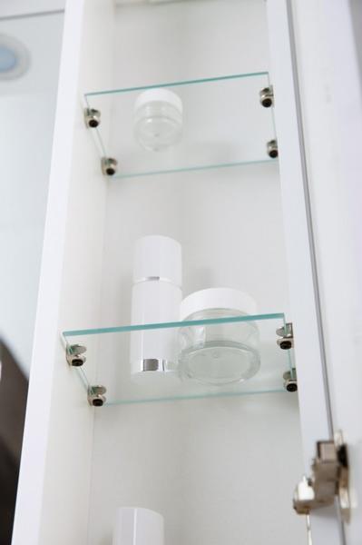 Зеркальный шкаф BelBagno с подсветкой правосторонний 80x75см Bianco Lucido MARINO-SPC-800/750-1A-BL-P-R — изображение 4