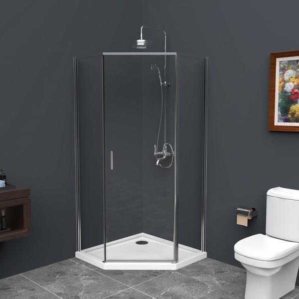 Душевой уголок BelBagno Uno 100см хром UNO-195-P-1-100-C-Cr — изображение 3