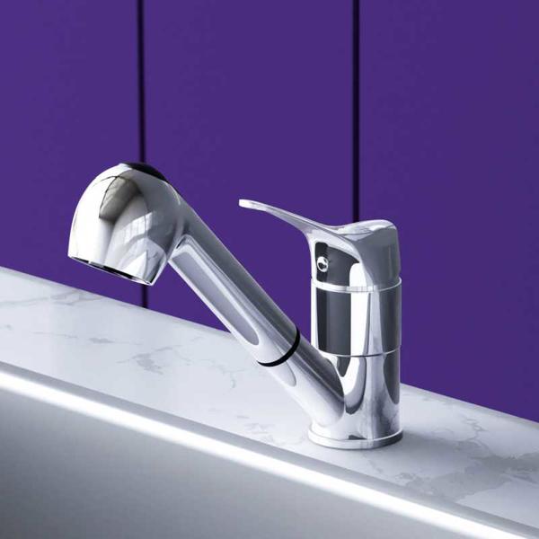 Смеситель для кухни с вытяжным изливом Dorff Ultra D5000000 — изображение 3