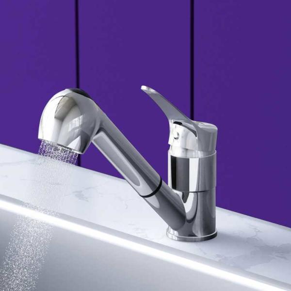 Смеситель для кухни с вытяжным изливом Dorff Ultra D5000000 — изображение 4