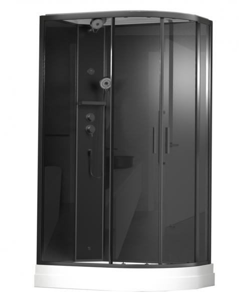 Душевая кабина Timo Premium Ilma Black ILMA-902 L B 120 x 80 см — изображение 3