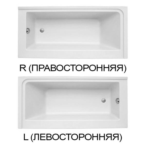 Акриловая ванна Jacob Delafon Formilia 170x80 E6139R-00 правосторонняя — изображение 4