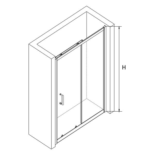 Душевая дверь RGW Passage PA-14B 120x195см чёрный 41081412-14 — изображение 4
