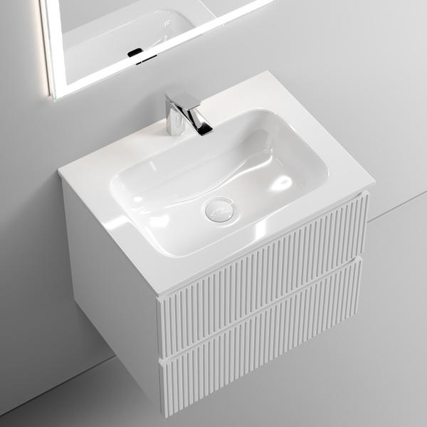 Подвесная тумба под раковину Sancos Snob T SNT60W 60см Bianco — изображение 4