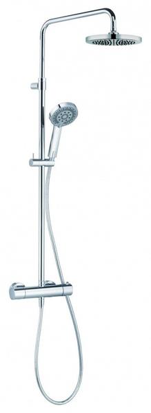 Душевая стойка Kludi A-QAs Dual shower system с термостатом хром 6619505-00