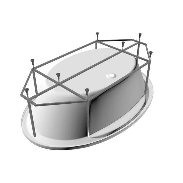 Каркас для ванны Vayer Boomerang 194x100 Гл000013208 Серый