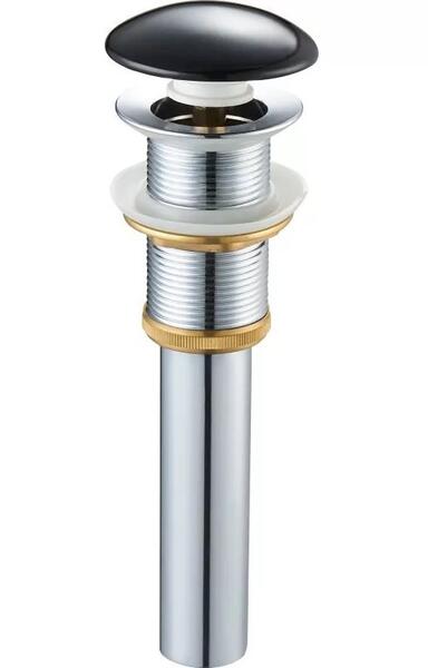 Донный клапан Gid BL100 без перелива чёрный глянцевый
