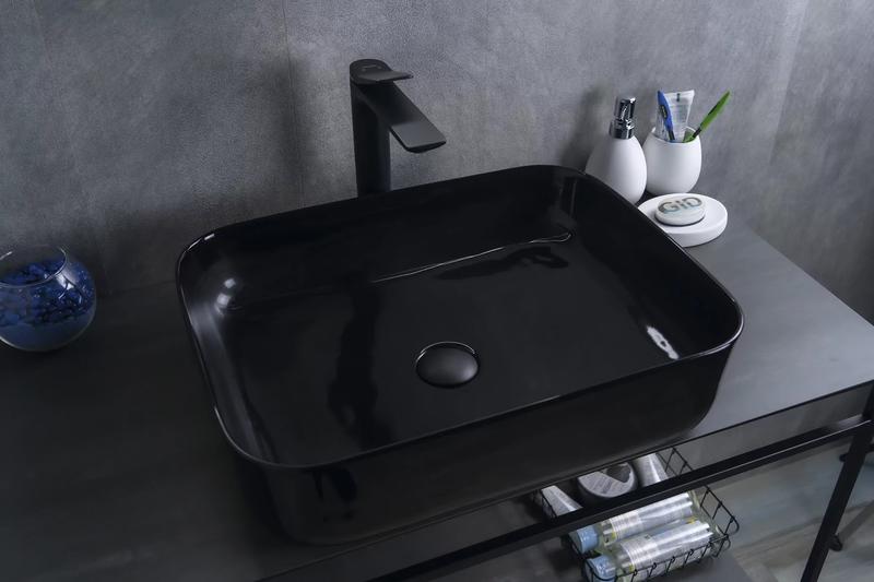 Накладная раковина Gid BL1304 50см чёрный