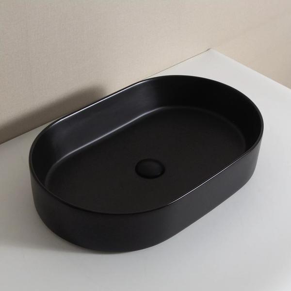 Накладная раковина Gid Bm1479 61см чёрный матовый