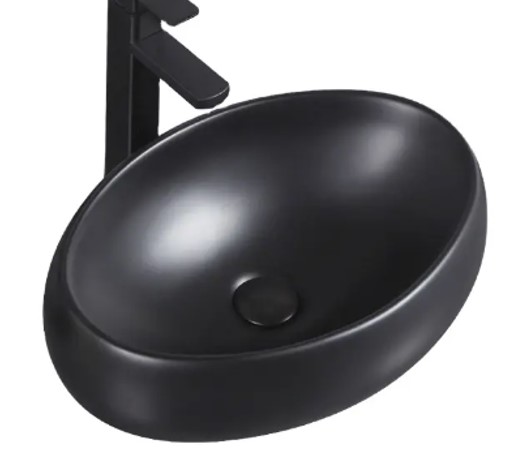 Накладная раковина Gid Bm9030b 48см чёрный матовый