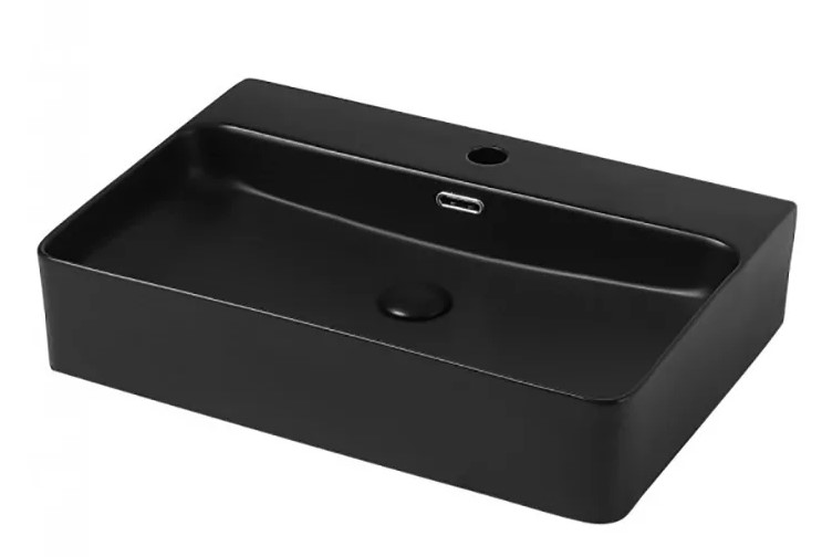 Накладная раковина Gid Bm9256 60см чёрный матовый