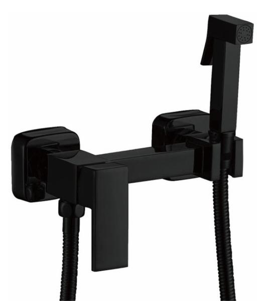 Гигиенический душ со смесителем Haiba HB5513-7 чёрный матовый