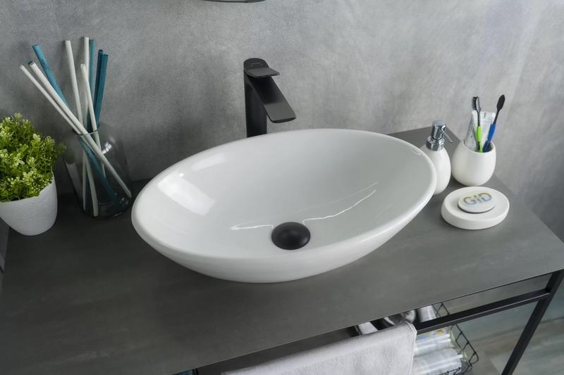Накладная раковина Gid N9021 52см белый