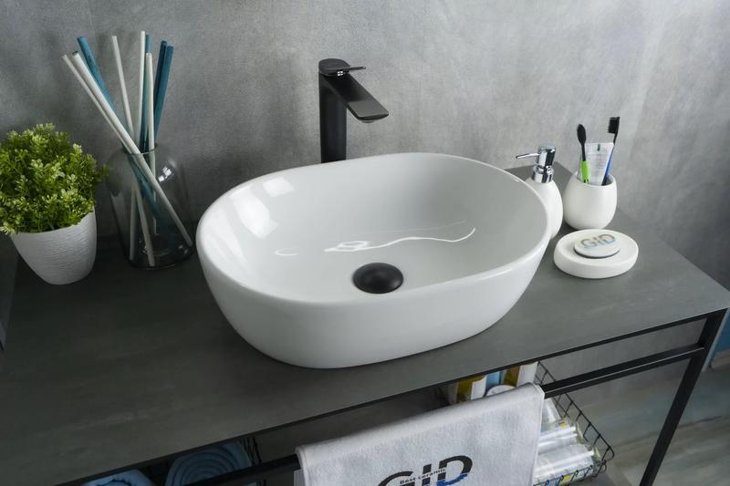 Накладная раковина Gid N9026b 48см белый