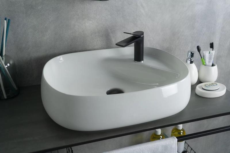 Накладная раковина Gid N9048 59см белый
