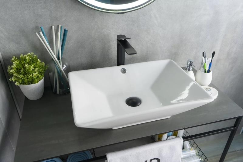 Накладная раковина Gid N9212 56см белый