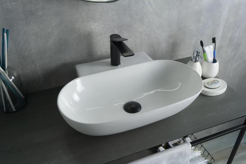 Накладная раковина Gid N9234 56см белый