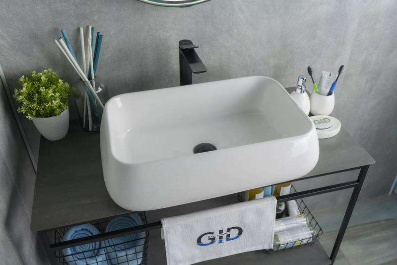 Накладная раковина Gid N9239 60см белый