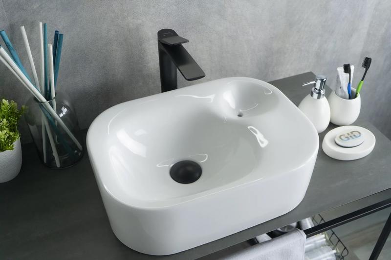Накладная раковина Gid N9266 44см белый