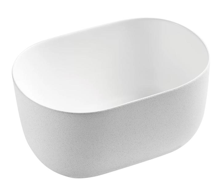 Накладная раковина Gid N9302wg 45см белый матовый/белый графит