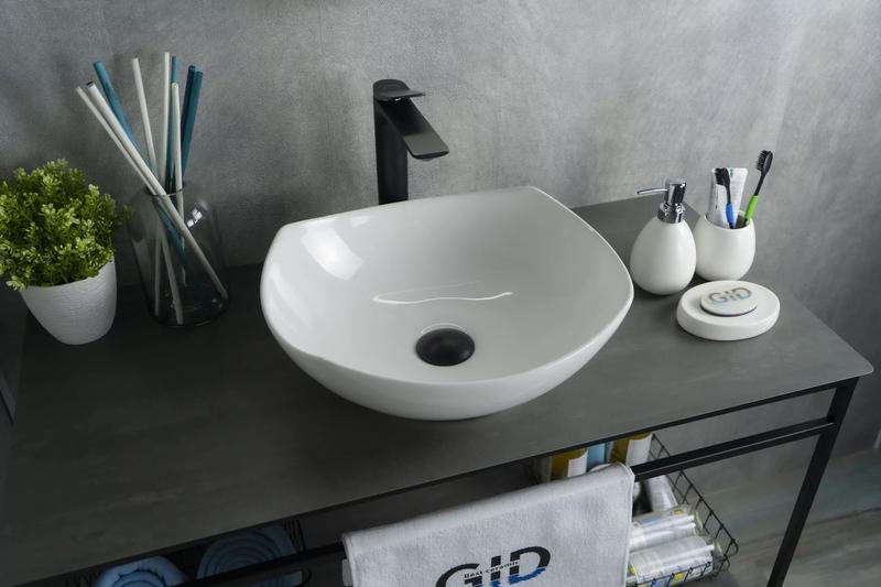 Накладная раковина Gid N9412 41см белый