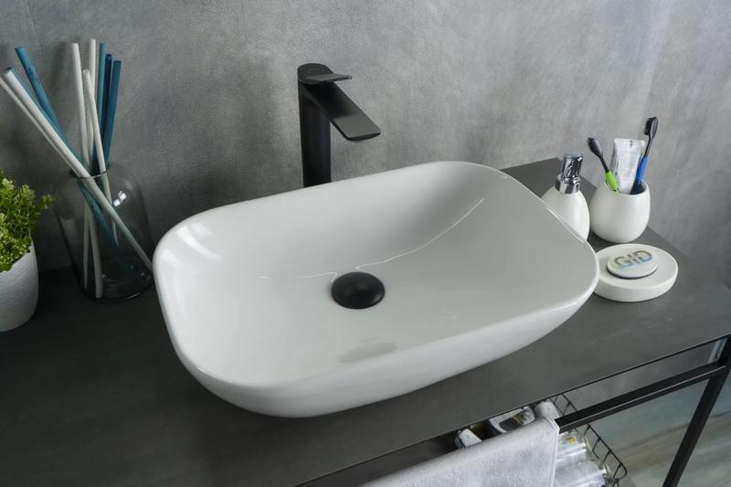 Накладная раковина Gid N9447 51см белый