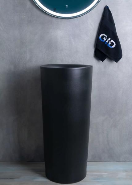 Напольная раковина Gid Nb130bg 40x85см чёрный графит