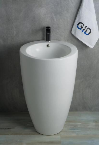 Напольная раковина Gid Nb133 49x82см белый