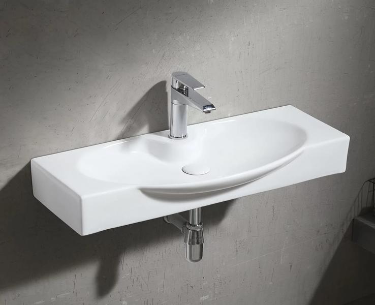 Подвесная раковина Gid Str4282b 80см белый