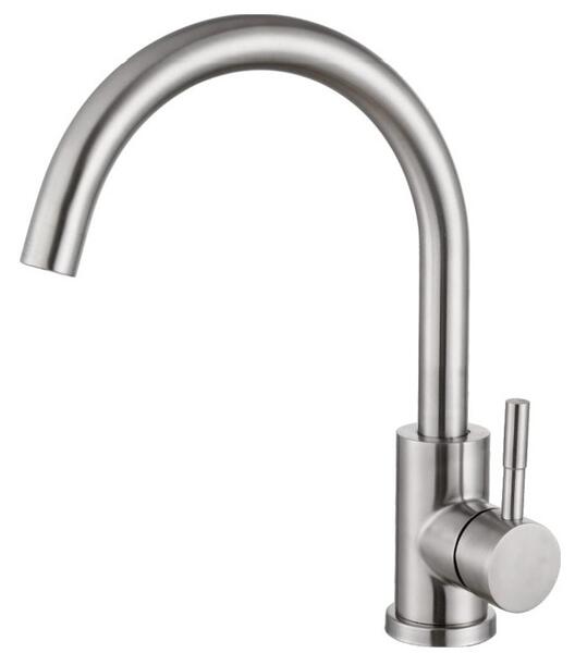 Смеситель для кухни Haiba HB72304-3 сталь