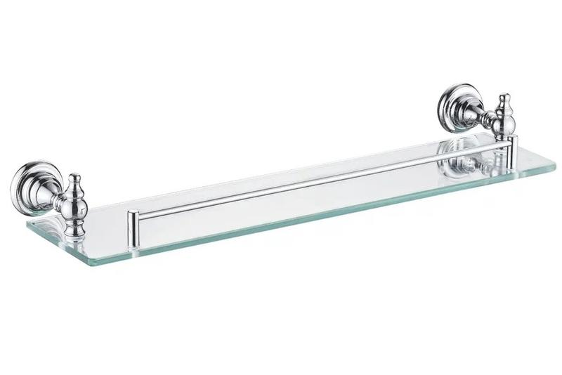 Полка стеклянная Rose RG1119 53см хром