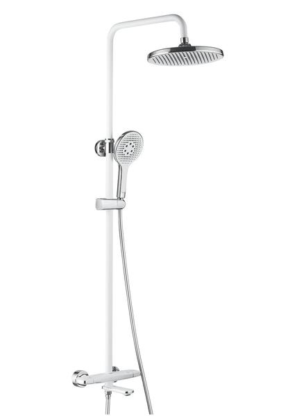 Душевая стойка Rose R3996F белый/хром