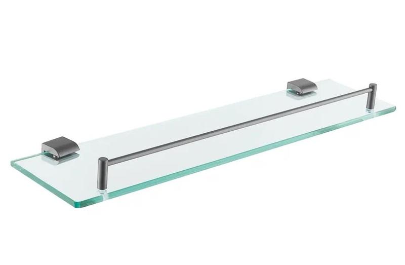Полка стеклянная Rose RG1719T 50см пепельный