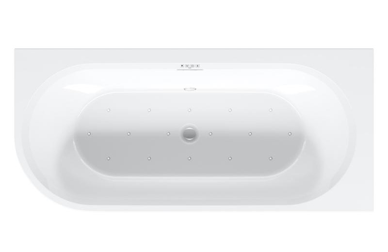 Акриловая ванна Riho Desire Corner Glossy Sparkle System B088003005 L 184x84см с аэромассажем белый